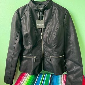 Black Faux Leather Jacket